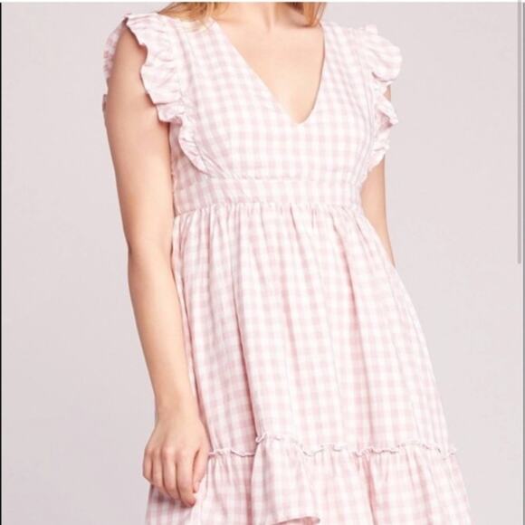 Jack by BB Dakota Dresses & Skirts - Jack by BB Dakota Gingham Pink and‎ White Dress Size 2
